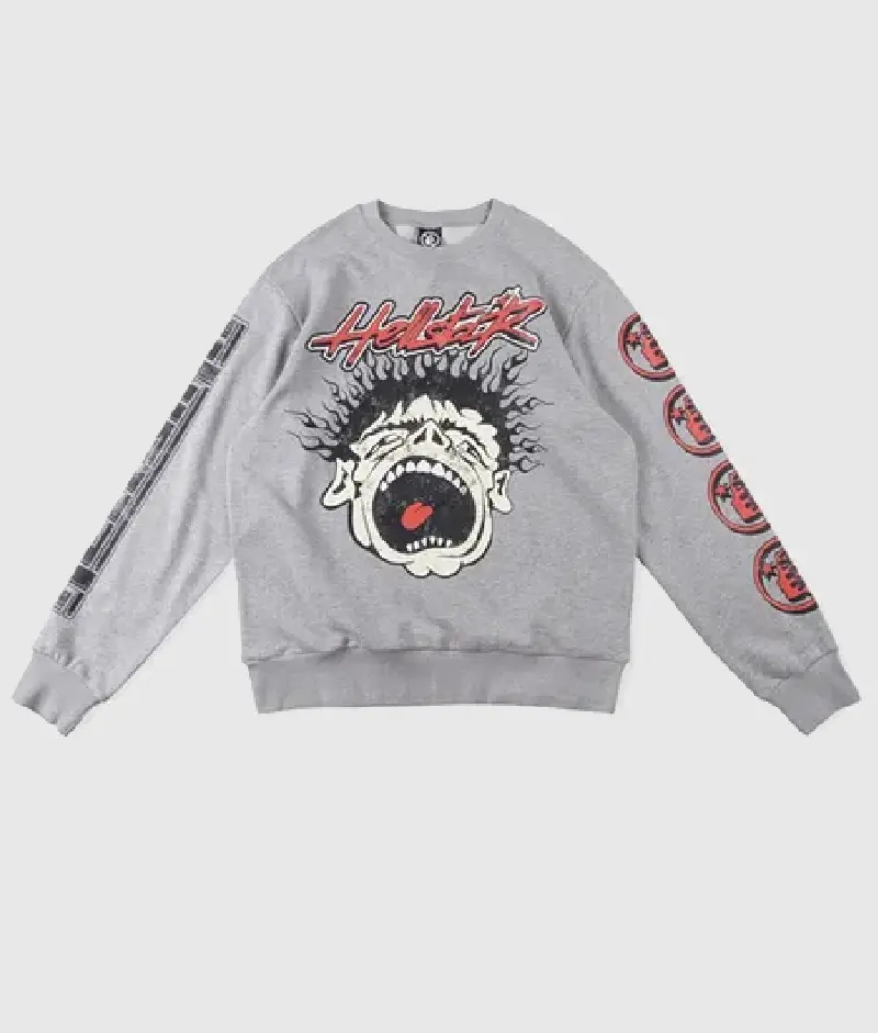 Hellstar Studios Records 1996 Sweater Grey Hellstar Studios Records 1996 Sweater Grey