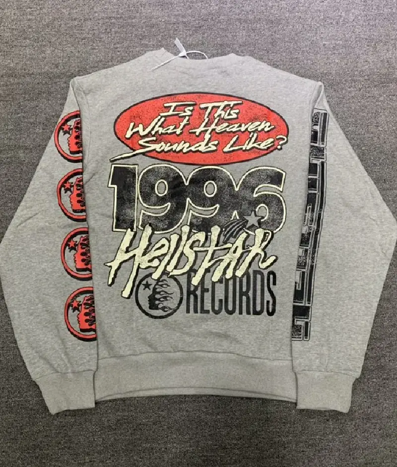 Hellstar Studios Records 1996 Sweater Grey Hellstar Studios Records 1996 Sweater Grey