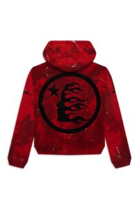 Hellstar Sports Red Tye-Dye Skull Hoodie
