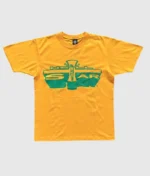 Hellstar Studios Jesus Emblem T-Shirt Yellow