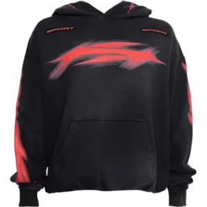 Hellstar Motion Blur Black Hoodie